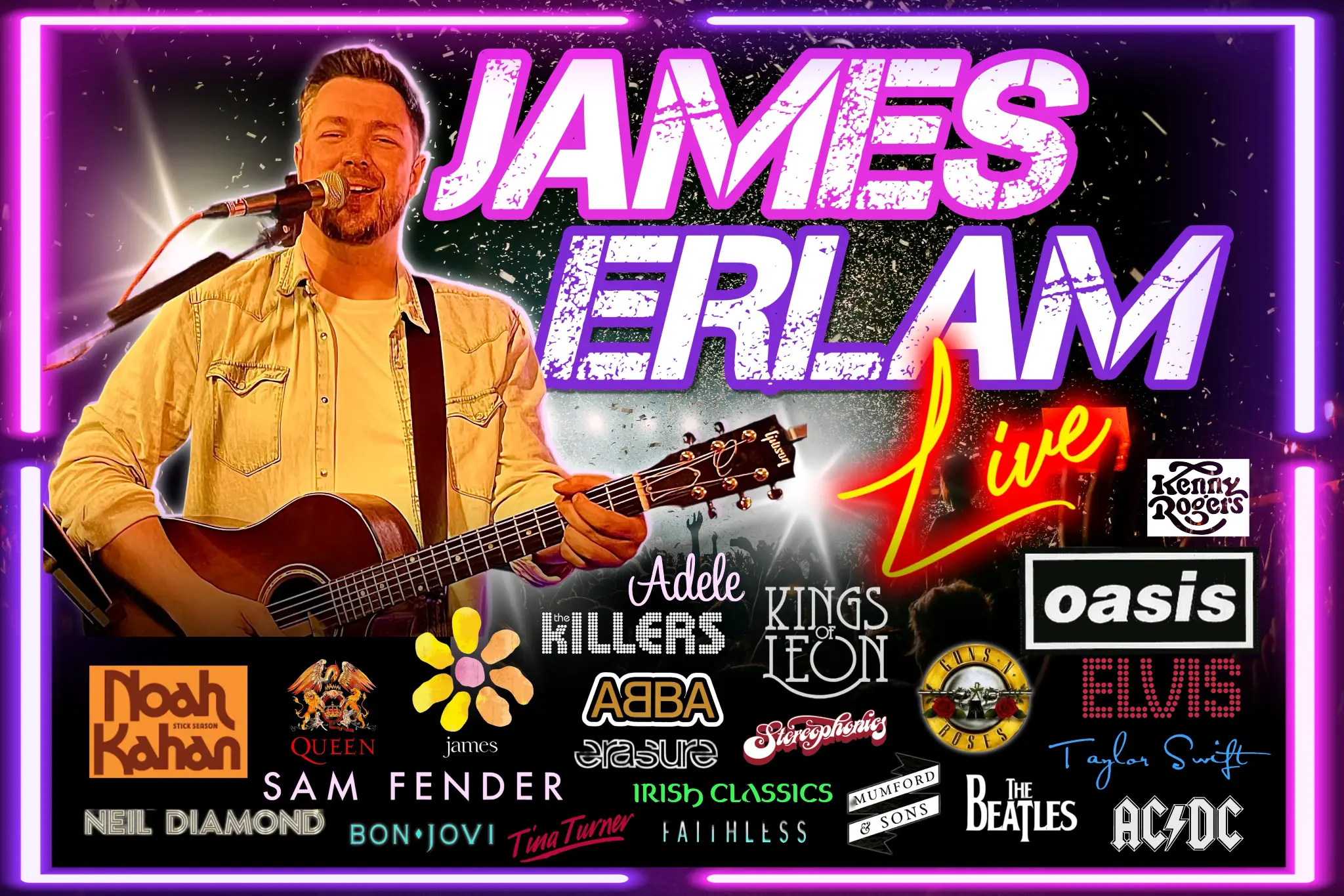 James Erlam Live Music Show at Venue Bar Kalamaki